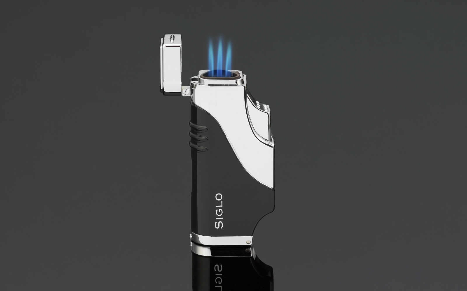 Siglo Triple Flame Lighter - Black