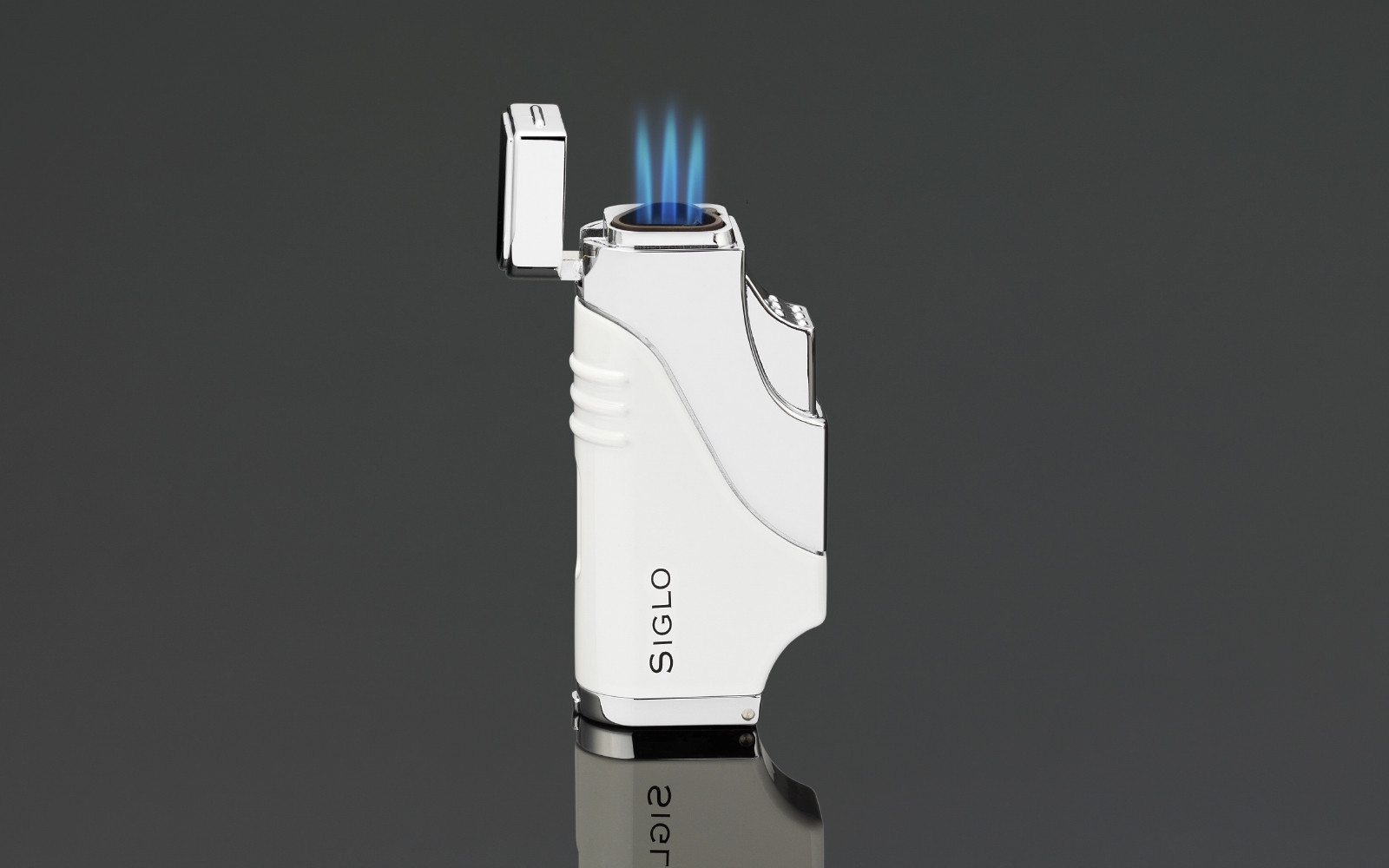 Siglo Triple Flame Lighter - White