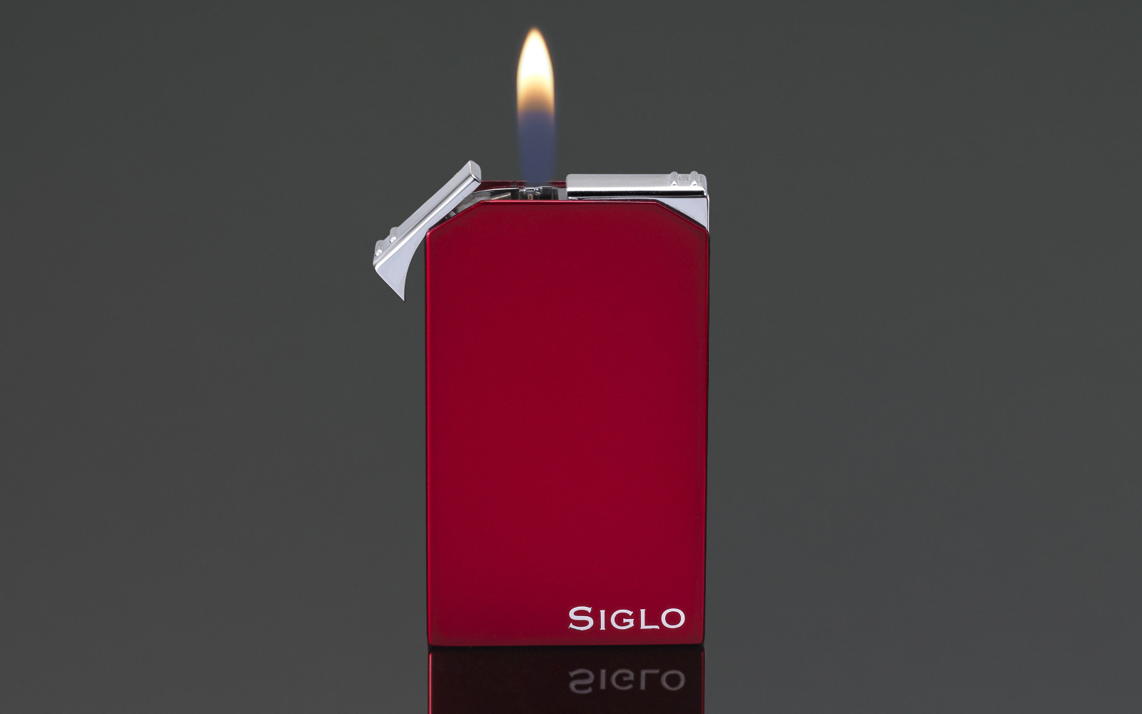 Siglo Twin Flame Lighter - Burgundy